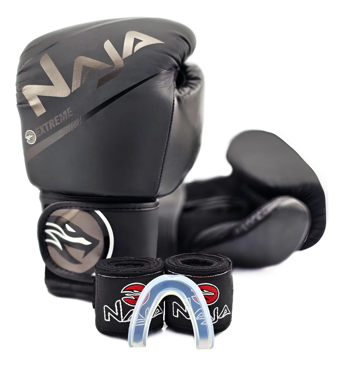 Kit Luva Naja Extreme com bandagem, bucal e bolsa