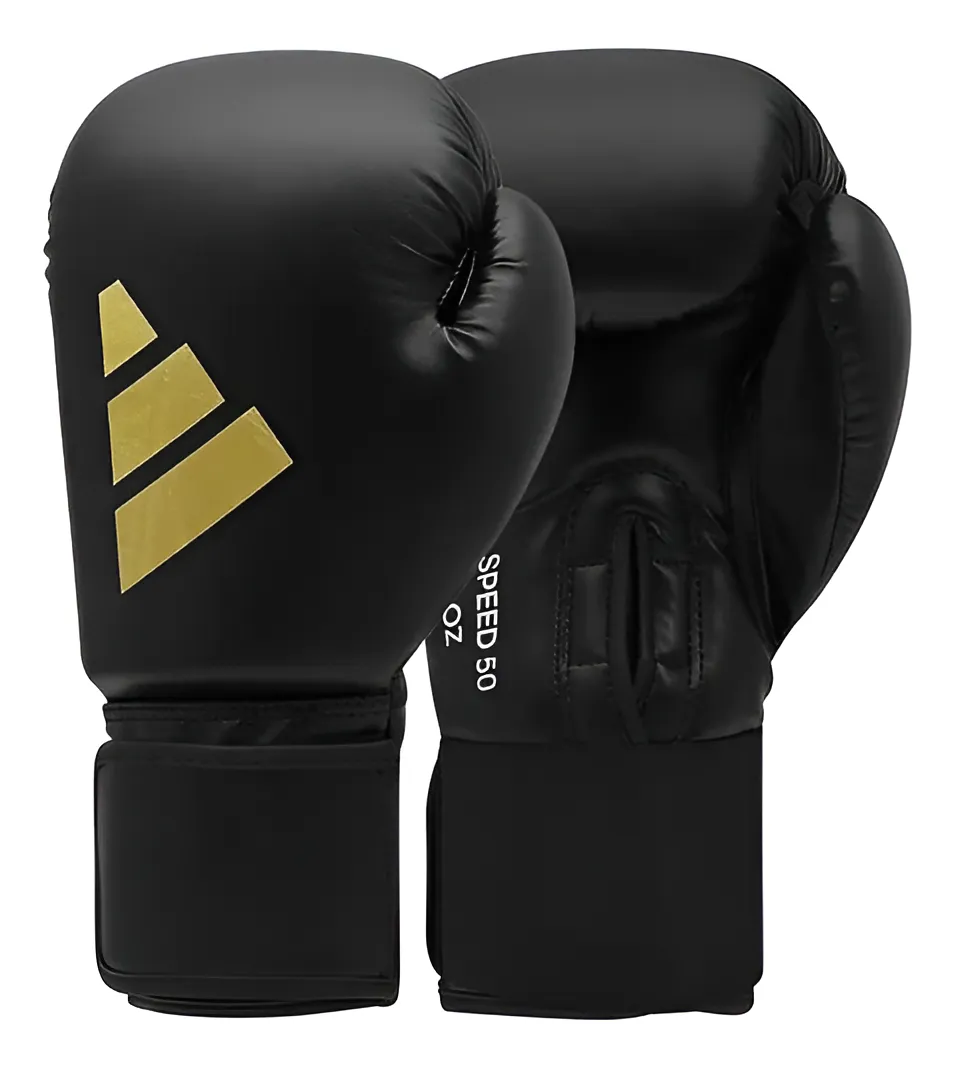 Luva de Boxe adidas Speed 50 preta e dourada