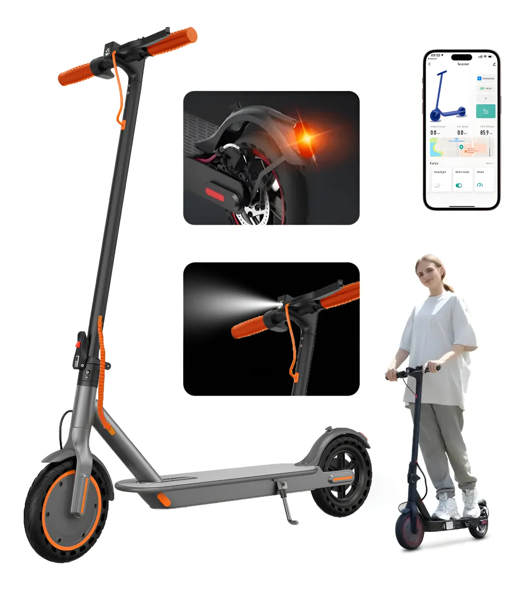 Patinete Elétrico Slin Premium com proteção IP54 e som integrado