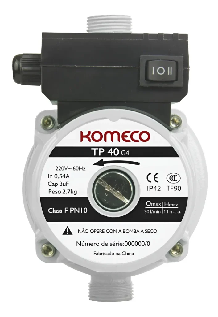 Pressurizador de água Komeco TP40 G4