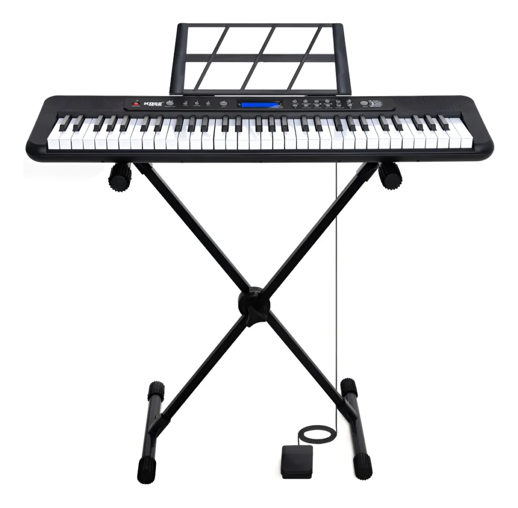 Kit teclado musical Kobe KB-300 com suporte