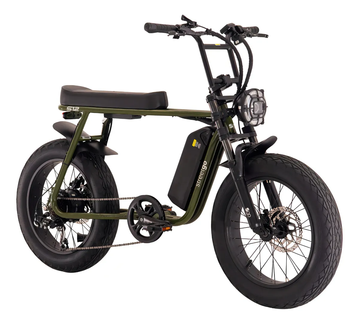 Bicicleta elétrica Oggi Street Go S12 750W com freios hidráulicos Shimano