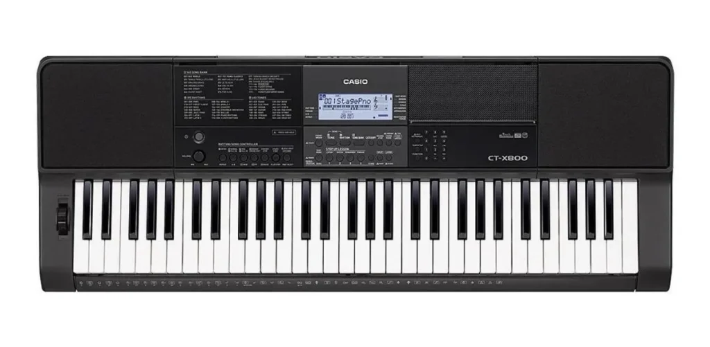 Teclado musical Casio CT-X800 com 61 teclas preto