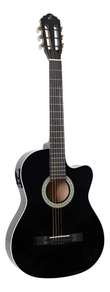Violão eletroacústico Giannini SF-14 CEQ cordas de aço preto