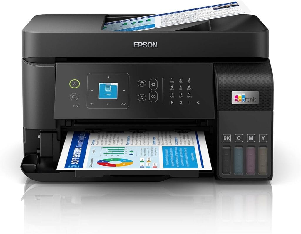 Impressora multifuncional Epson EcoTank L5590 com ADF e Ethernet
