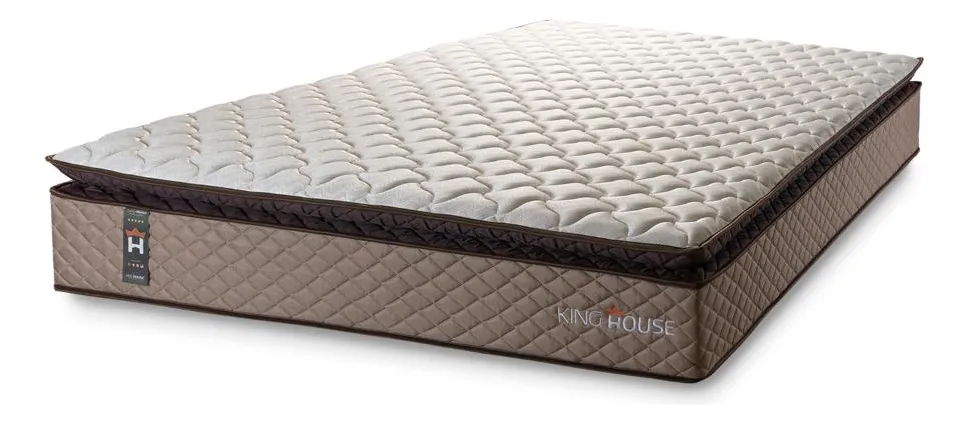Colchão Espuma D45 Atlanta King 193x203x24 Bege Bege
