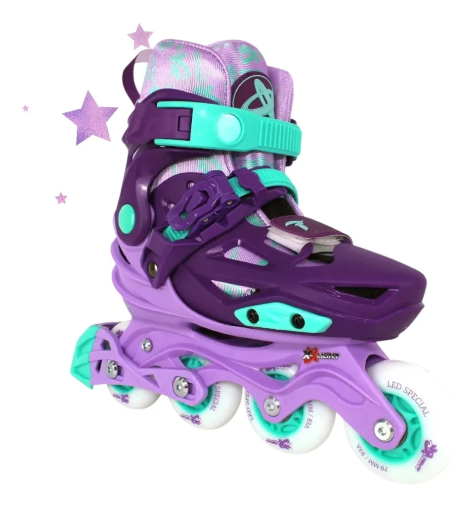 Patins Traxart X-Light infantil com rodas de LED