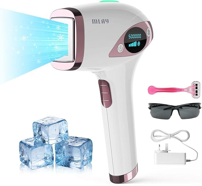Depilador a luz pulsada MLAY T4 compacto com resfriamento