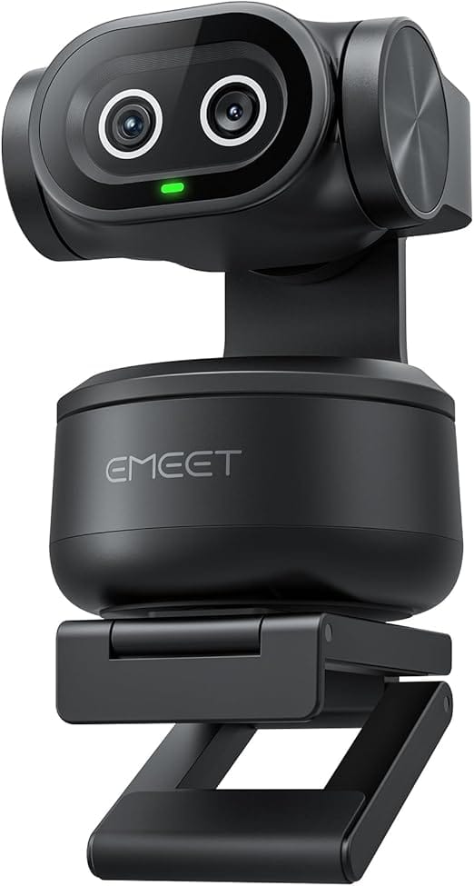 Webcam EMEET Pixy 4K dupla câmera PTZ com IA