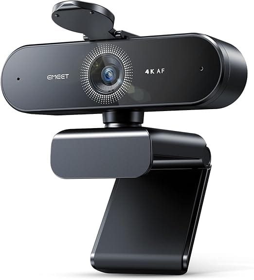 Webcam EMEET Nova 4K para PC com foco automático PDAF
