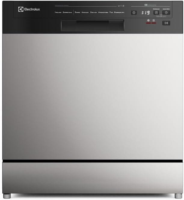 Electrolux Lava-Louça Electrolux 8 Serviços Inox com Programa Lava & Seca 50 min (LS08E) 127V