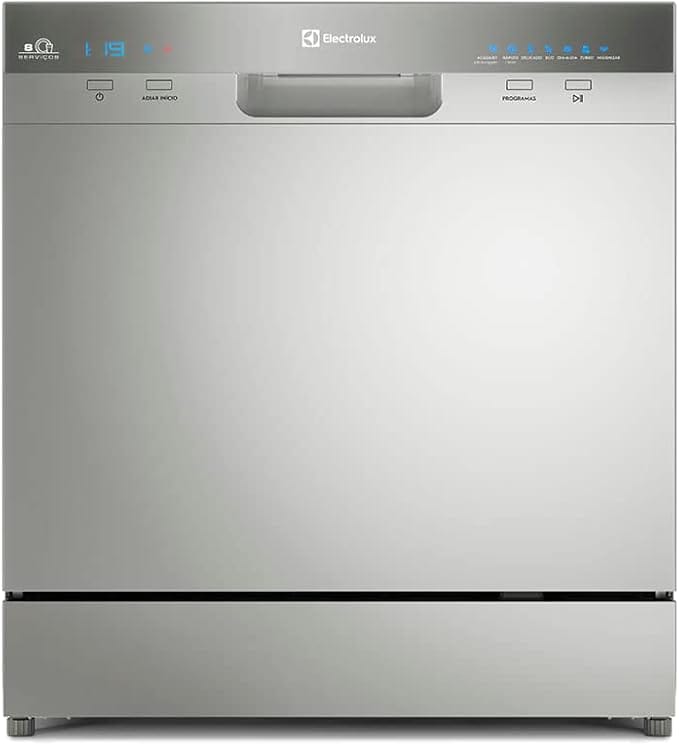 Lava-Louças Electrolux 8 Serviços Inox com Função Higienizar (LL08S) 127V