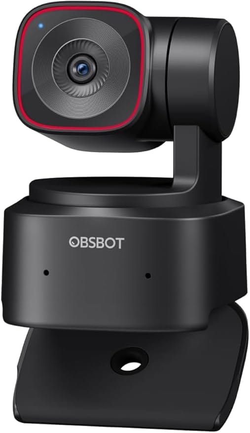 Webcam OBSBOT Tiny 2 Lite 4K PTZ com rastreamento de IA
