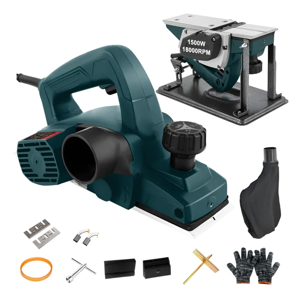 Plaina Elétrica Manual Profissional 1500w 2 Lâminas Dobevi