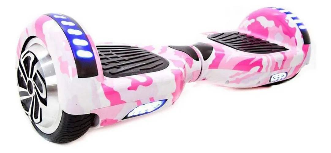 Hoverboard Brinovar 6.5 polegadas rosa camuflado
