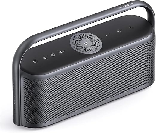 Soundcore Motion X600 da Anker Caixa de Som Portáteis Bluetooth, Áudio Espacial Hi-Res, 50W Sem Fio, IPX7 à Prova D'Água, Pro EQ, Entrada AUX, Ideal para Casa, Escritório, Quintal e Banheiro, Preto