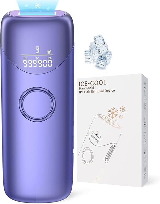 Depilador a luz pulsada Ubroo roxo com resfriamento 5 graus