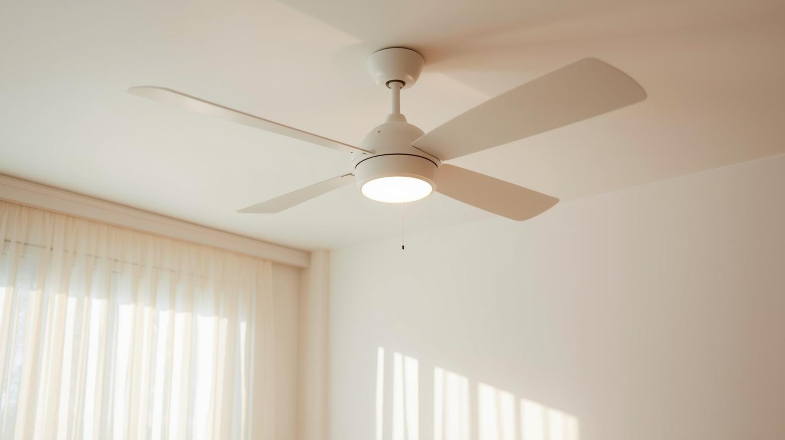 Um ventilador de teto bem distribuído traz conforto e comodidade para todo ambiente.