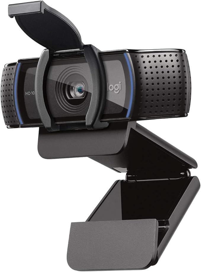 Webcam Logitech C920s Full HD com microfone embutido