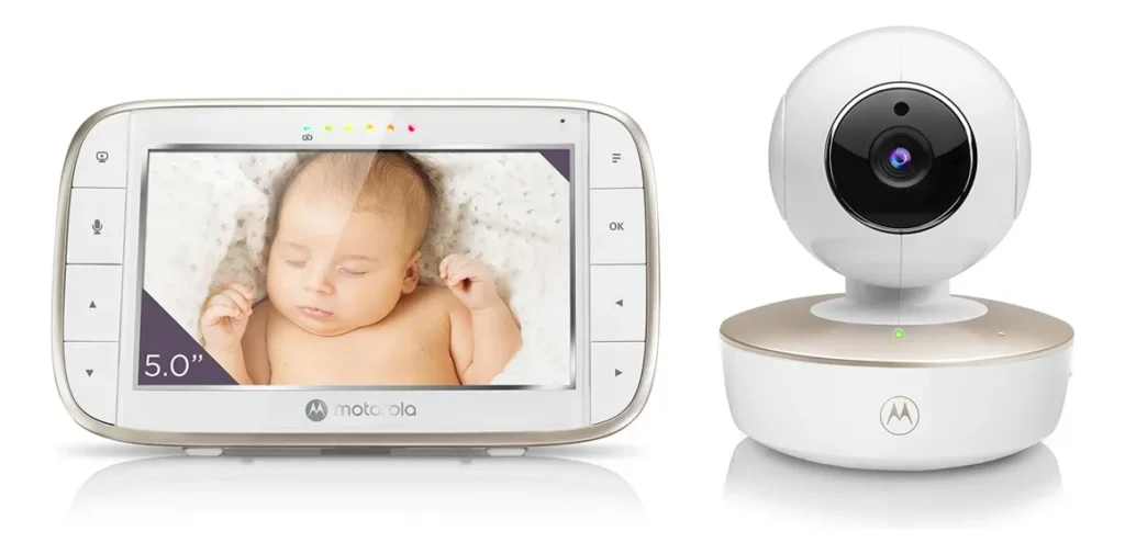 Babá Eletrônica VM855 CONNECT Tela LCD 5.0 Wi-Fi Motorola Baby Branco