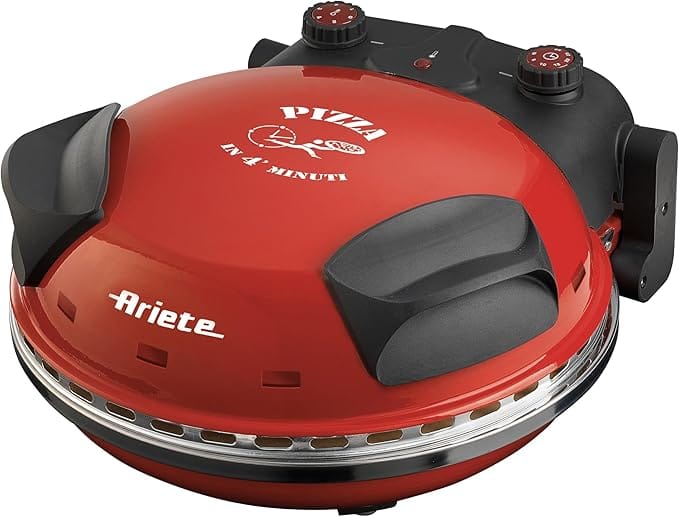 Forno de pizza elétrico Smart vermelho 220V estilo italiano de bancada