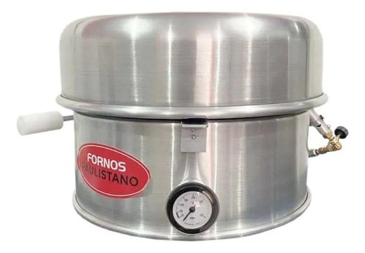 Forno de pizza Paulistano Baby Turbo a gás de design aberto para área externa