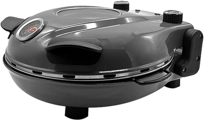 Forno de pizza elétrico LaBravia grafite 110V compacto e moderno