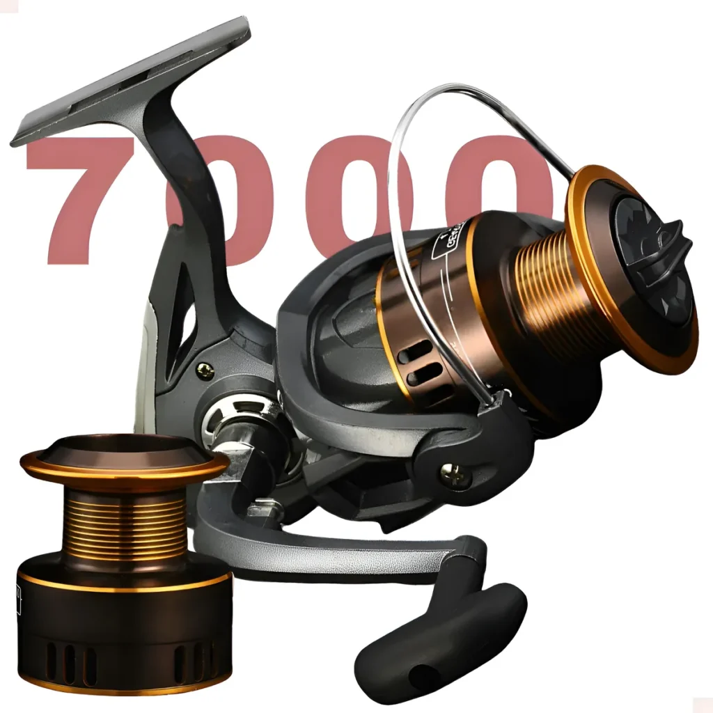 Molinete Pesca Grande 7000 Alumínio 14 Rolamentos 16kg