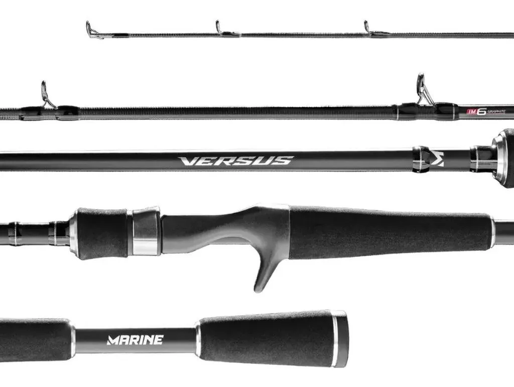 Vara Carretilha Versus Marine Sports 1.83m 12-25lb 2 Partes Cor Preto