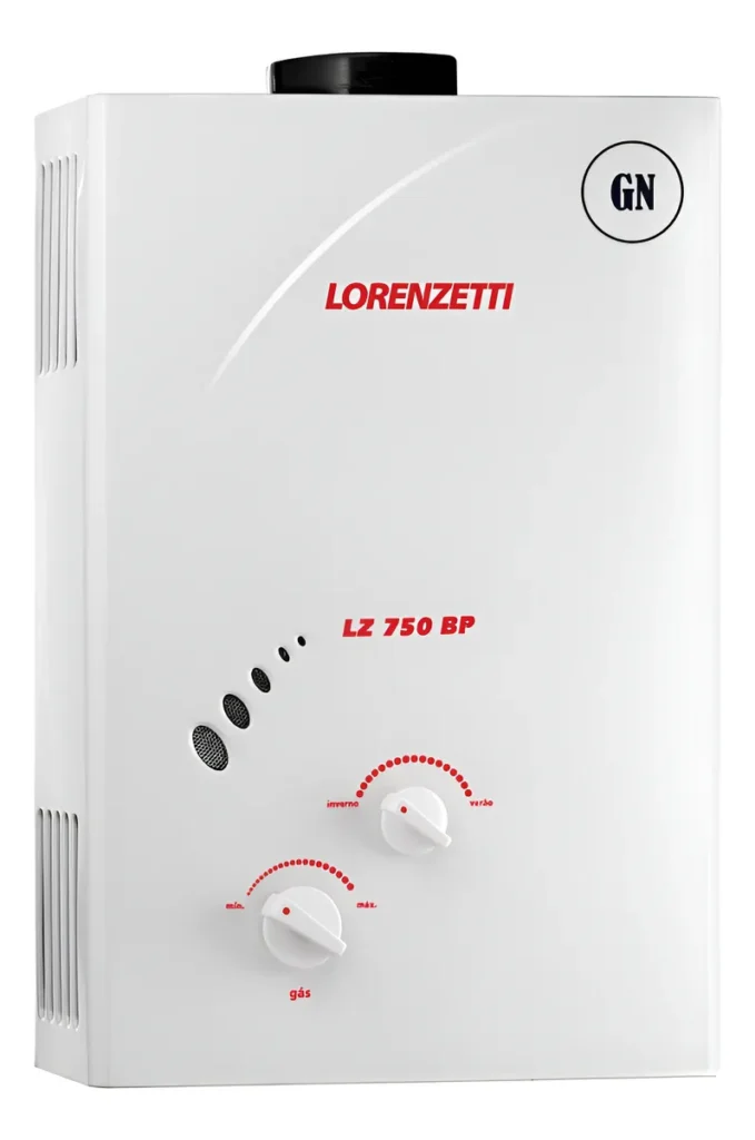 Aquecedor De Água A Gás - Lorenzetti Lz750bp Vazão 7,5l