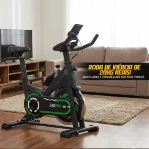 Bicicleta Ergométrica Spinning MBX 20kg Roda Inércia Preto