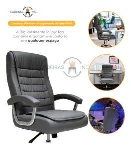 Cadeira Ergonômica De Escritório Presidente