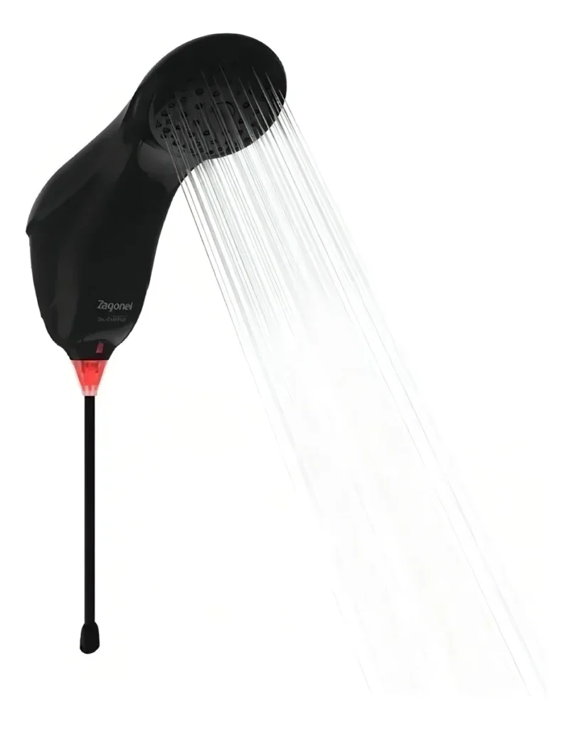 Chuveiro Elétrico Zagonel Sublime Preto com LED 7500W 220V