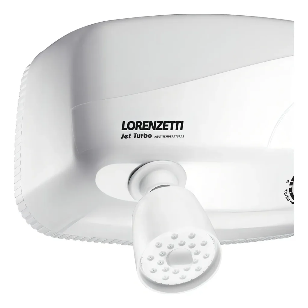 Chuveiro elétrico de parede Lorenzetti Jet Turbo Multitemperaturas branco 7.8kW