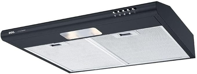 Depurador e Exaustor de Parede Eos 60cm Cheff Gourmet Slim Preto Eco60dp 110v