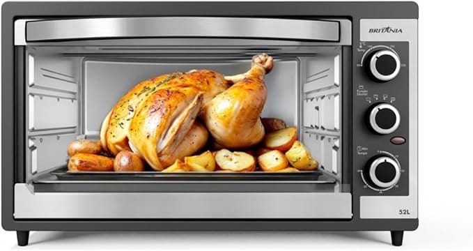 Forno Elétrico Britânia BFE55P Dupla resistência 52L 220V