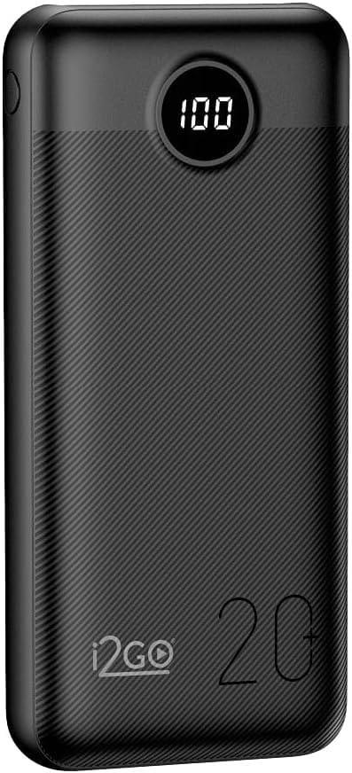 Power Bank i2GO PRO Ultra Rápido 20000mAh com display digital