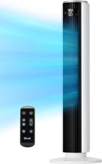LEVOIT ventilador de torre 28dB sem pás 5 velocidades