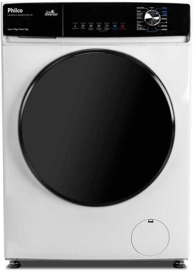 Lava e Seca Philco 11kg Pls11a Eco Invertplus 16 Programas Lavagem Branca 220v