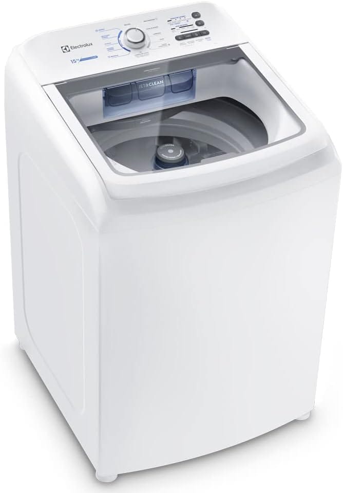 Máquina de lavar Electrolux 15kg branca Essential Care LED15 com cesto inox e Jet&Clean