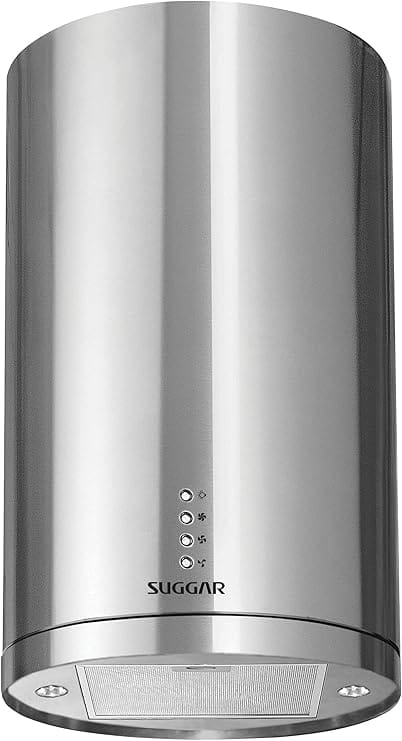SUGGAR COIFA ILHA REDONDA QUARTZO INOX 35CM 220V TP3522IX