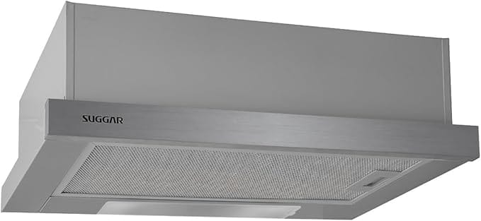 SUGGAR DEPURADOR DE AR SLIM DE EMBUTIR 60CM FRONTAL INOX 110V DE61IX