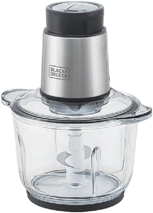 Processador de alimentos Black+Decker MP300G Gourmand Gris com tigela de vidro