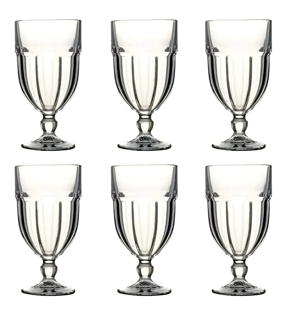 Jogo De 6 Taças 450ml Vidro Reforçado Sobremesa Açai Sorvete Cor Vidro