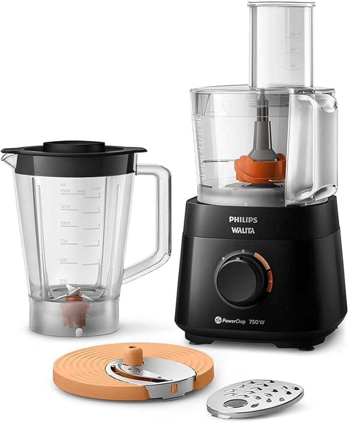 Processador de alimentos Philips Walita PowerChop 750 preto