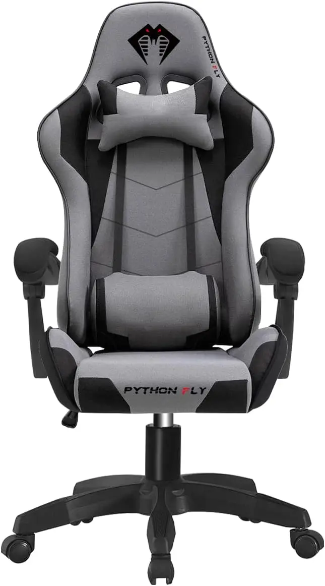 Cadeira Gamer Python Fly PF X12 preto e branco