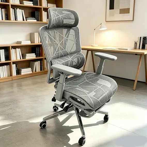 Cadeira de Escritório Ergonômica Transpirável em tela mesh