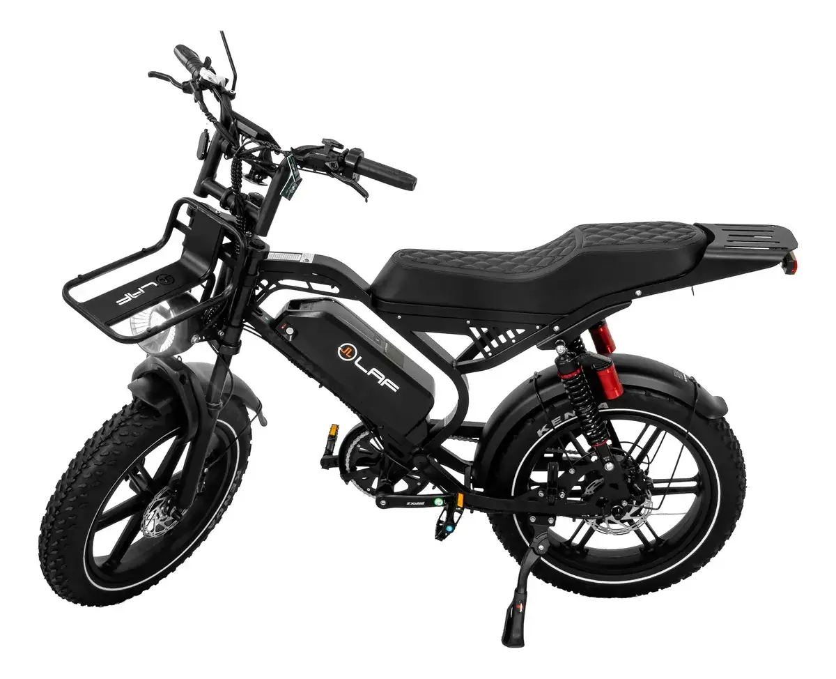 Bicicleta elétrica S20 Pro 1000W autopropelido com pneus Fat off-road e banco tipo moto