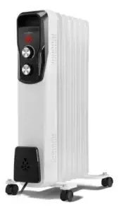 Aquecedor a óleo Britânia BAQ1720B na cor branco e preto