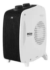 Aquecedor Philco PAQ2000B na cor branca com alça de transporte